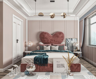 儿童女孩房次卧室北欧现代简约风