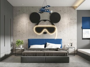 儿童女孩房次卧室北欧现代简约风