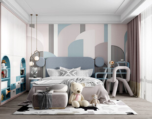 儿童女孩房次卧室北欧现代简约风