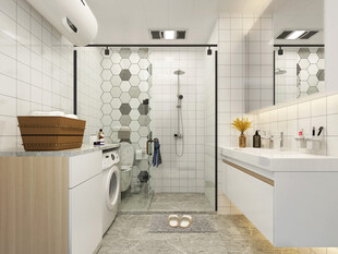 卫生间淋浴室厕所洗手间干湿分离