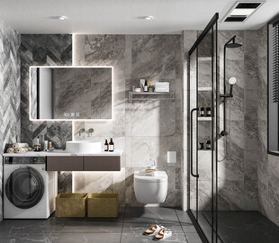 卫生间淋浴室厕所洗手间干湿分离