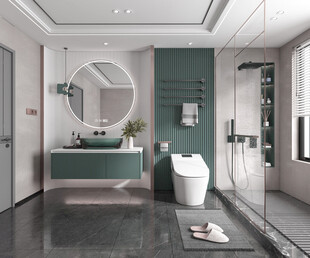 卫生间厕所洗手台盆卫浴家居装修