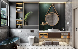 卫生间厕所洗手台盆卫浴家居装修