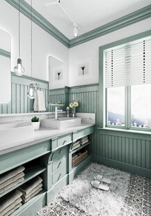 卫生间厕所洗手台盆卫浴家居装修