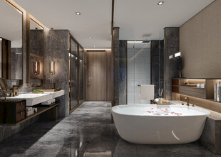 卫生间厕所洗手台盆卫浴家居装修