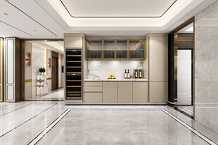 家居客厅卧装修高定现代简约设计