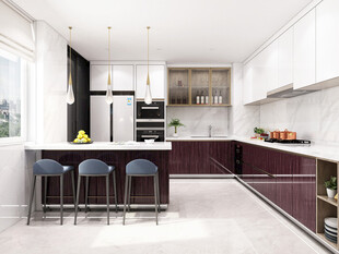 家居客厅卧装修高定现代简约设计