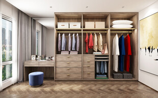 家居客厅卧装修高定现代简约设计