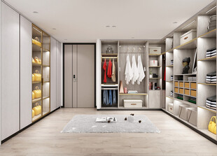 家居客厅卧装修高定现代简约设计