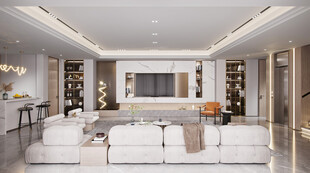 家居客厅卧装修柜子现代简约设计