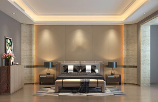 家居客厅卧装修高定现代简约设计