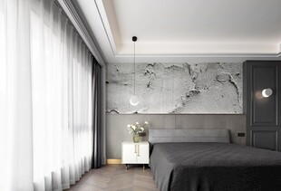 家居客厅卧装修卧室现代简约设计