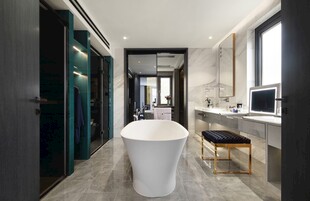 客厅卧室装修极简现代简约中古风