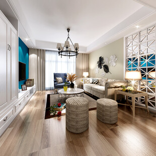 吊顶天花客厅卧装修卧室现代简约