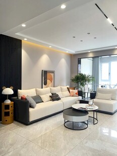 吊顶天花无主灯客厅卧室现代简约