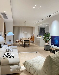 吊顶天花无主灯客厅装修现代简约