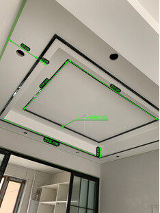 黑钛吊顶天花板客厅卧室装修极简