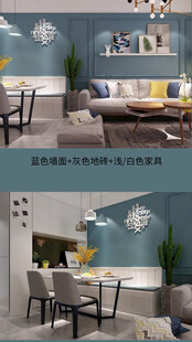 装修乳胶漆北欧家具墙面软装搭配