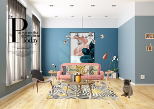 装修乳胶漆北欧家具墙面软装搭配