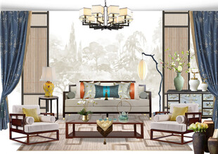 装修乳胶漆北欧家具墙面软装搭配