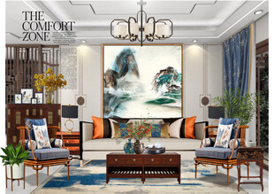 装修乳胶漆北欧家具墙面软装搭配