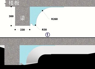 曲弧手法弱化家具装修天花板设计