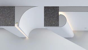 方正尖锐梁变成优美曲线家居装修