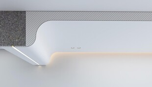 方正尖锐梁变成优美曲线家居装修