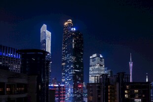 城市繁华美丽夜景素材
