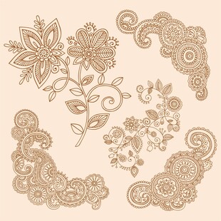 欧式花纹装饰背景