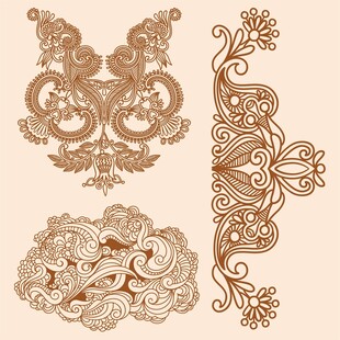 欧式花纹装饰背景