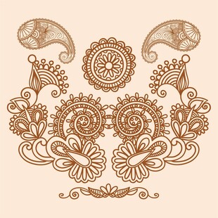 欧式花纹装饰背景