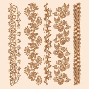欧式花纹 装饰花纹 背景  底