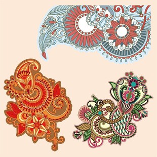 欧式花纹 装饰花纹 背景  底