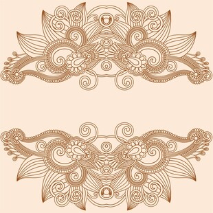 欧式花纹 装饰花纹 背景  底