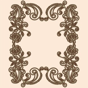 欧式花纹 装饰花纹 背景  底