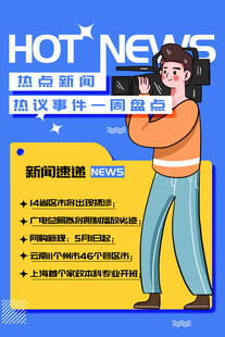 热点新闻大气海报