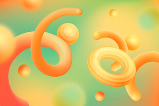 水平仪 立体 圈圈 弹簧 