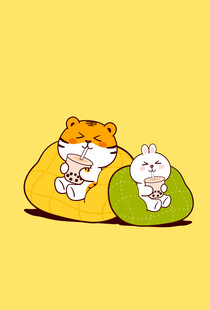 虎萌萌快乐兔沙发