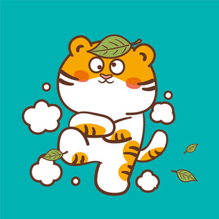 虎萌萌头像卡通