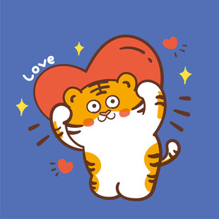 虎萌萌头像卡通