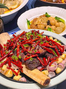 铁板香辣牛肉片