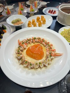 蒜蓉蒸蟹黄蟹肉