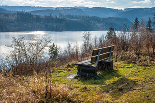 德国河流山脉哈茨长凳