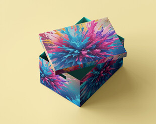 包装盒子效果图