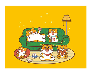 虎萌萌卡通可爱画册