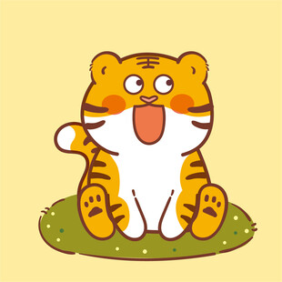 虎萌萌宝宝卡通可爱