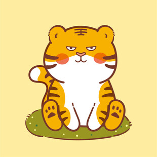 虎萌萌宝宝卡通可爱