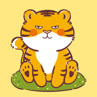 虎萌萌宝宝卡通可爱