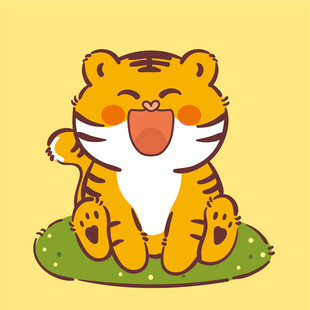 虎萌萌宝宝卡通可爱